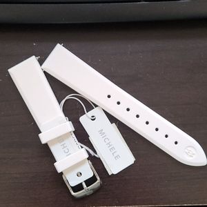 NWT Michele Silicone Cape Topaz Watch Strap